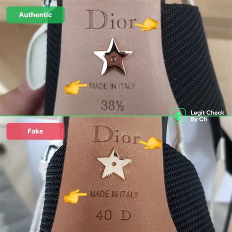 real vs fake dior sneakers|dior j'adior slingback pump scam.